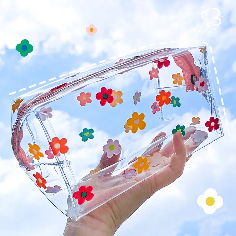 ✨Cute & Clear Pencil Paradise: Waterproof PVC Bag for School & Travel! ✨✏️💖 - Pixie Quill