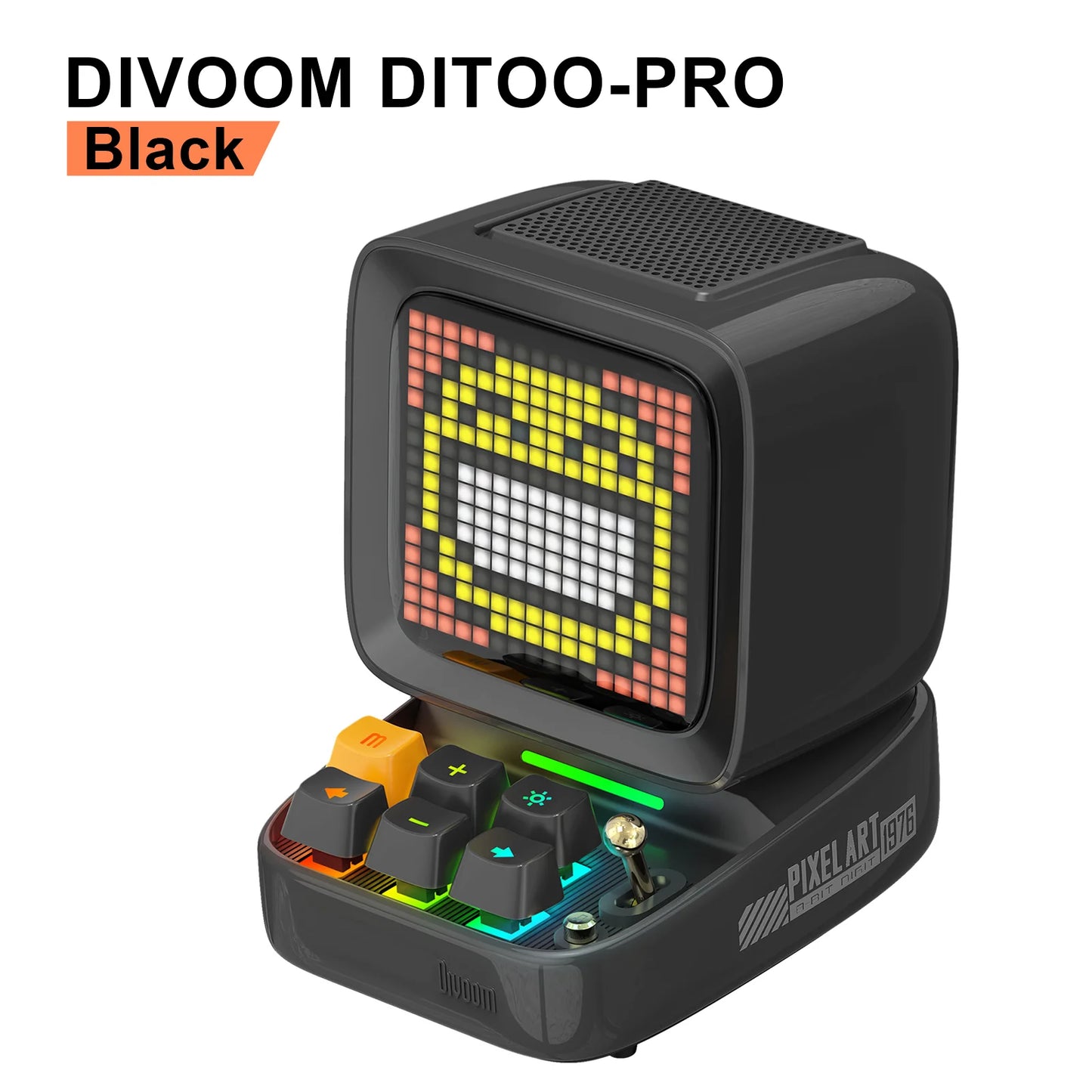Kawaii Divoom Ditoo-Pro Retro Pixel Art Speaker 🎶✨ | Cute Bluetooth Alarm Clock & DIY LED Display 🎨💖