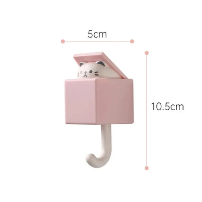 Kawaii Cat Key Holder 🐾✨ - Adorable Wall Hook for Keys & Home Decor 🏠💖