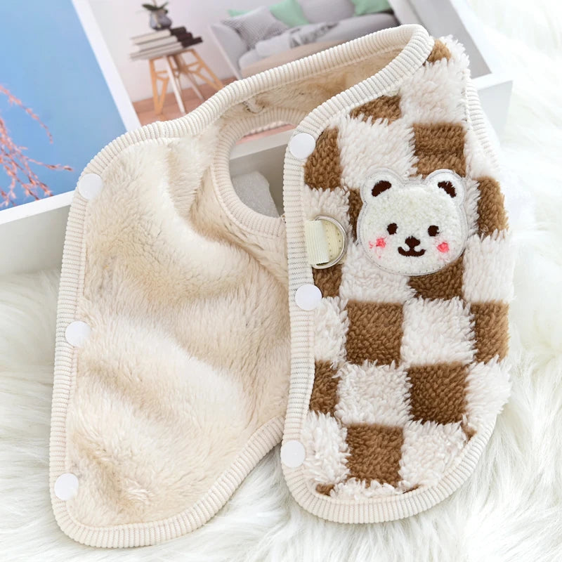 Plaid Snuggle Paws 🍂🐾 Cozy Winter Vest for Tiny Tails 🐶✨
