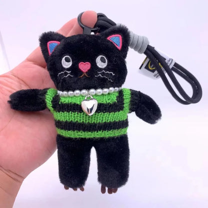 Pink Cat Plush Keychain Charm For Bags And Keys 15cm 🐱🎀
