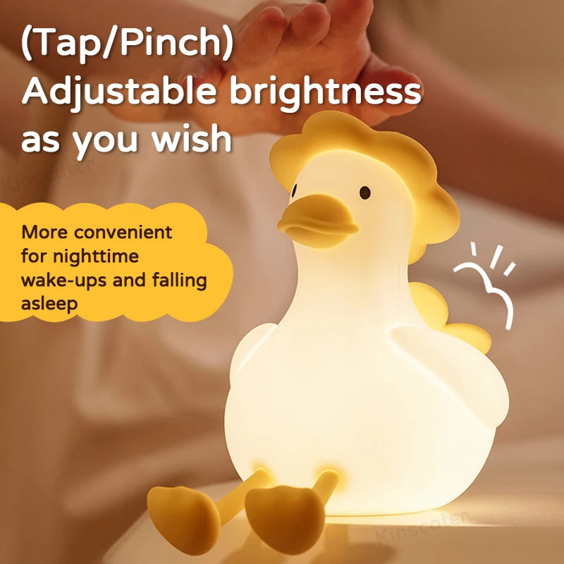 🌈 Kawaii Cloud Silicone Night Light ☁️ - Touch-Activated Lamp for Kids' Rooms 🎉 - Adorable Ambient Glow & Cartoon Decor ✨ - Perfect Holiday Gift! 🎁