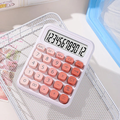 Kawaii Dual Power Calculator 🌈✨ | 12-Digit Fun for Home, School & Office 📚🖥️ | Adorable Accounting Buddy! 💖