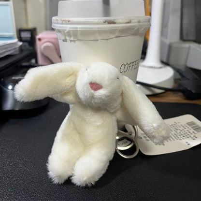 Cute Cartoon Rabbit Keychain With Pom Pom Charm And Bag Accessory 🐰💖