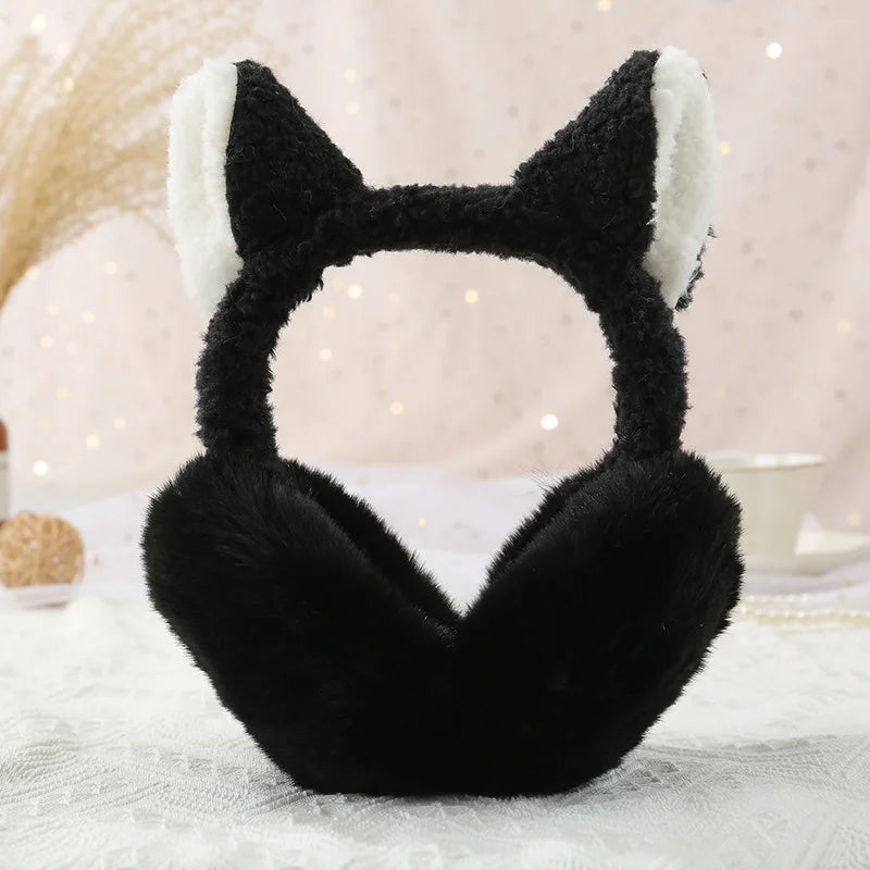 Adorable Plush Cat Ear Earmuffs for Winter Wonderland ❄️🐾✨