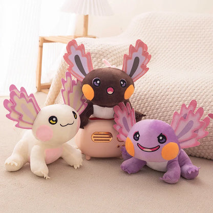 Adorable 25cm Kawaii Axolotl Plushie 🦑💖 Colorful Cartoon Salamander Stuffed Animal - Perfect Gift for Kids 🎁✨