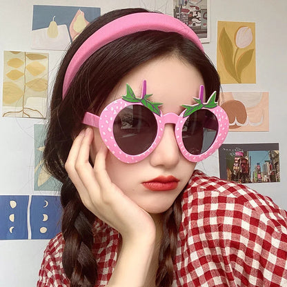 Kawaii Strawberry Sunglasses 🍓✨ | Cute Party Prop for Adults & Kids | Fun Summer Photo Accessory! 🌞🎉