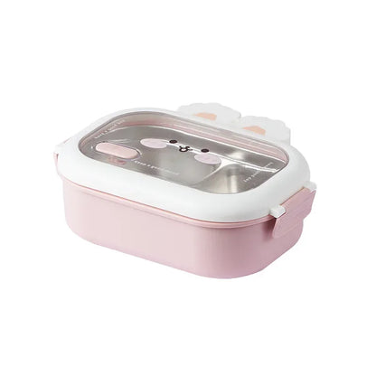Kawaii Rabbit Bento Box 🐰✨ | Large Capacity Stainless Steel Lunch Box for Kids | Cute Portable Sealed Meal Container 🎁🥪