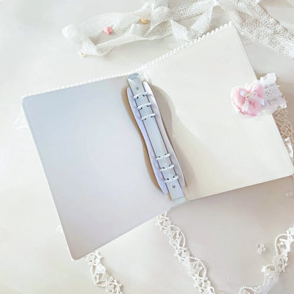 A5 Lace Ribbon Ballet Style Photo Card Binder 6 Ring Album For Kpop Cards 💖🎀📚