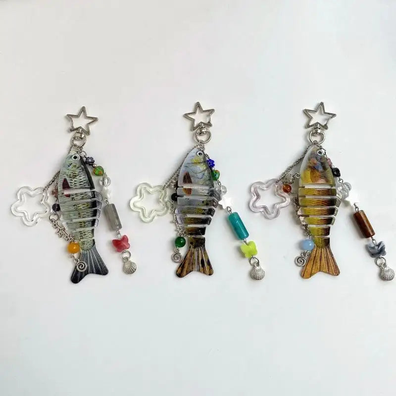 Playful Fish Keychain Bag Charm For Fishing Fans Gift Idea 🎣🐟