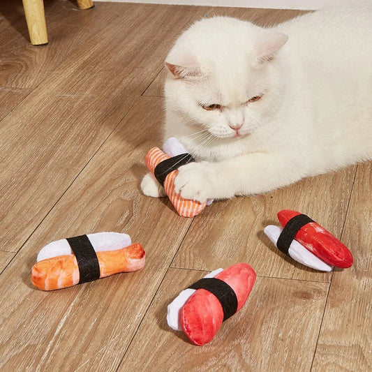 Kawaii Catnip Sushi Plush Toy 🍣🐱 - Soft & Chew-Resistant Delight for Cats & Kittens! 🌟✨