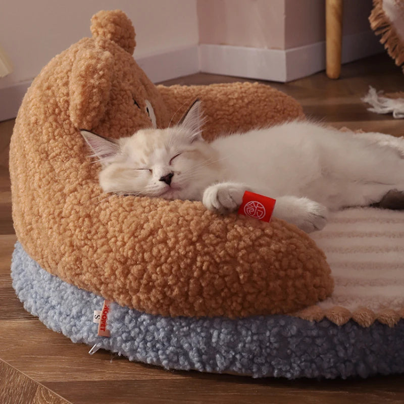 ✨ Cozy Cuddle Cloud Pet Bed 🐾 for Furry Friends - Soft & Snuggly Mattress! 🐶🐱