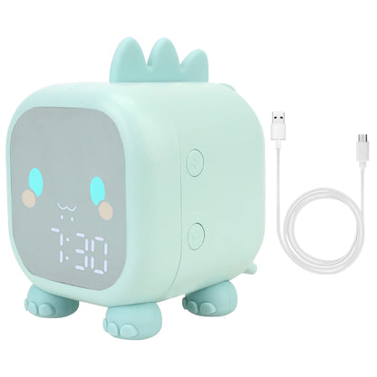 🌟 Adorable Dinosaur Kids Alarm Clock 🦖 | LED Night Light & Sleep Trainer with Temperature Display 🌈 | Perfect for Sweet Dreams! 💖