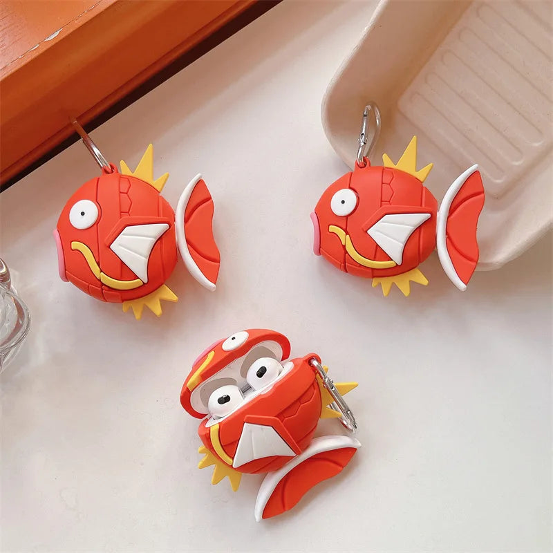 🐟✨ Magikarp Magic: Adorable Silicone Case for AirPods 4 & Pro 2! 🎧💖 - Pixie Quill
