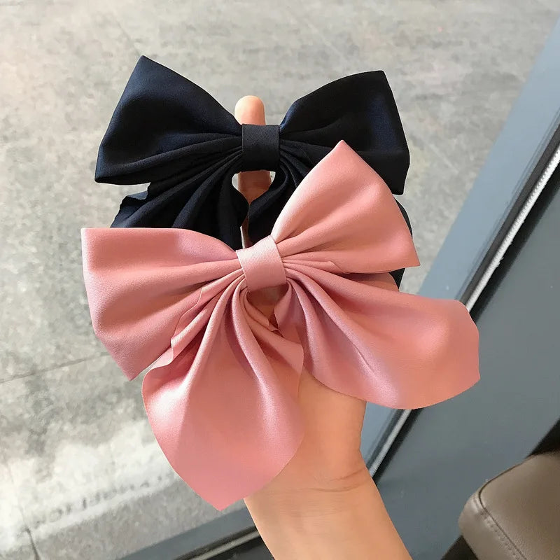 Kawaii Rainbow Bow Hair Clips 🎀✨ | Adorable Satin Barrettes for Girls & Women | Cute Butterfly Hair Accessories 🦋🌈