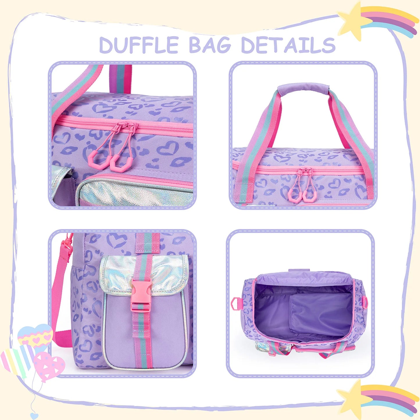 Kawaii Dream Duffle Bag 🎀✨ | Cute Travel Tote for Girls & Women 🌸 | Perfect for Sleepovers, Gym & Adventures 👜💖