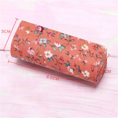 🌸 Kawaii Retro Lipstick Case ✨ Embroidered Flower Glam Box with Mini Mirror 💄 Cute Jewelry & Makeup Storage! 🌼