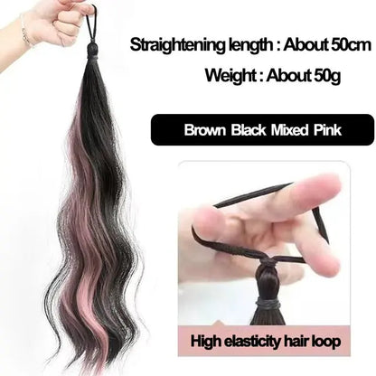 Kawaii 50cm Fluffy Self-Winding Bun Hair Accessory 🌟🎀