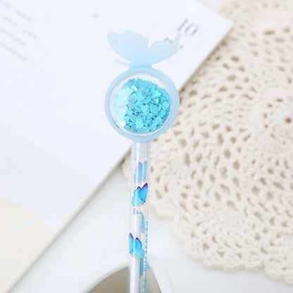 Kawaii Butterfly Gel Pen 🦋✨ | Adorable 0.5mm Gel Ink Pen for School & Office Supplies 💖✏️