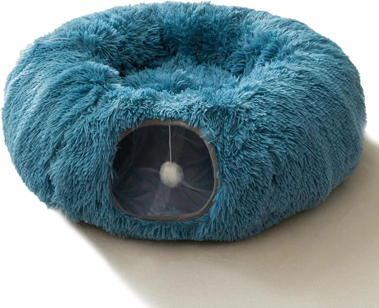 Cuddly Cat Adventure Tunnel 🐾✨ - Plush Cozy Bed & Play Zone for Indoor Felines! 🐱💕