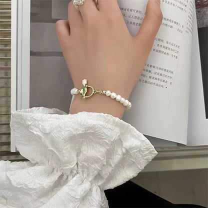Charming Kawaii Tulip Pearl Bracelet 🌸✨ | Sweet & Elegant Jewelry for Women 🎀💕