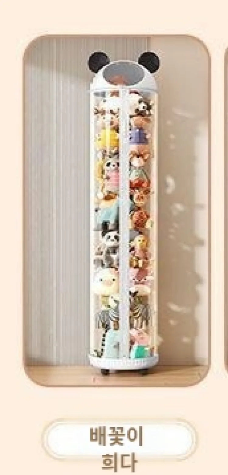 Kawaii Plush Toy Paradise: Transparent Storage Pail 🧸✨ - Large Capacity Cylinder for Adorable DIY Plushies! 🌈💖