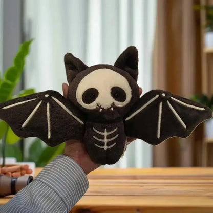Charming Skull Bat Plush Keychain Bag Charm Halloween 🎃🦇