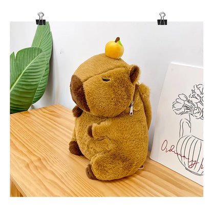 Kawaii Capybara Plushie Backpack 🐾✨ | Adorable Mini Knapsack for Kids & Gifts! 🎒💖