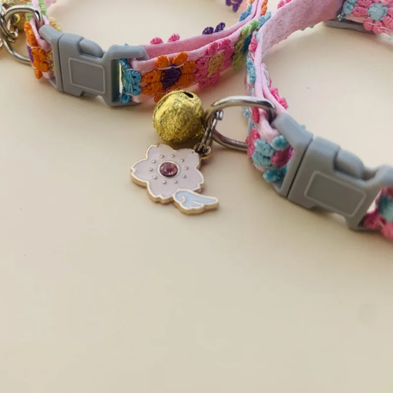 🌟🐾 Charming Colorful Bell Collars for Adorable Felines & Pupsters! 🌈🐕✨