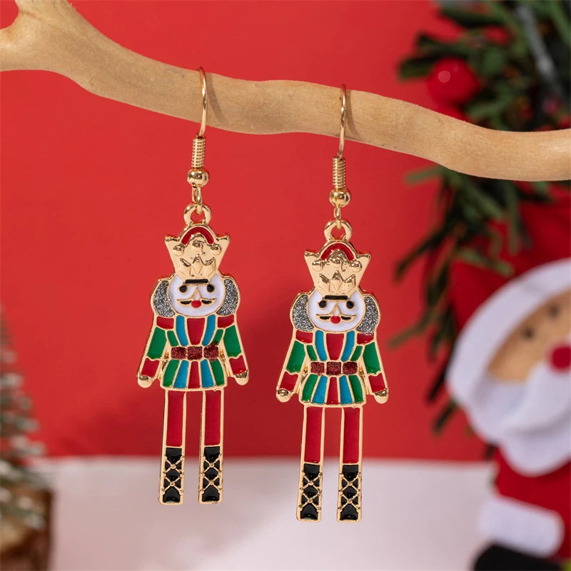 Whimsical Christmas Light Bulb Drop Earrings With Rhinestone Bowknot 🎀✨