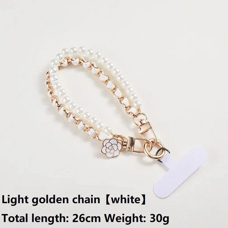 Cute Pearl Doll Phone Lanyard With Bead Chain Anti Loss SJGS19 📱🎀