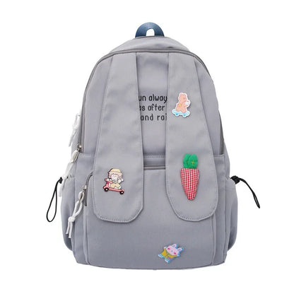 Kawaii Bunny Ear Backpack 🎒🐰 | Adorable Anime School Bag for Girls & Teens | Fun & Fashionable College Bookbag ✨