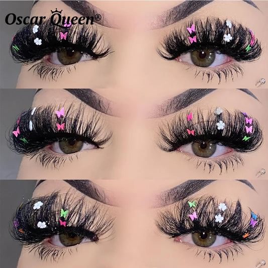 Whimsical Butterfly 3D & 5D Faux Mink Lashes 🌸🦋 | Fluffy Glittery Colorful Eye Makeup