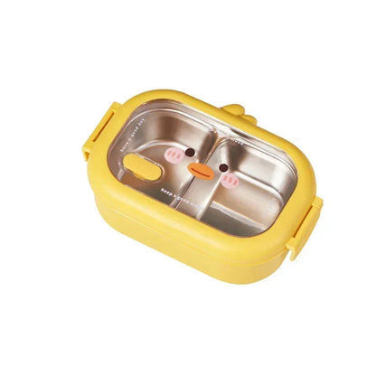 Kawaii Stainless Steel Bento Box 🥪✨ | Adorable Portable Lunch Container for Kids 🍱💖 | Sealed, Heatable & Eco-Friendly! 🌈