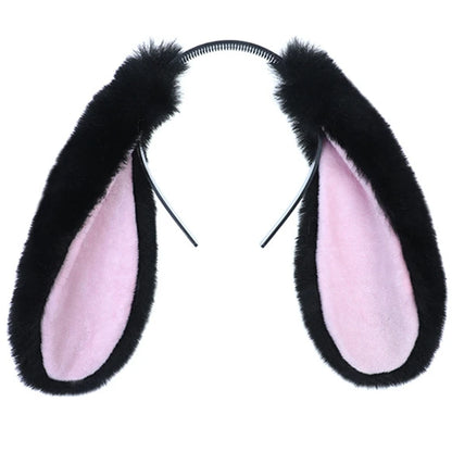 Kawaii Plush Bunny Ears Headband 🐰✨ | Cute Anime Hair Hoop for Cosplay & Daily Wear 🎉💖