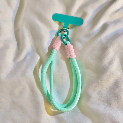 Kawaii Pastel Phone Lanyard 🎀 | Cute Macaron Charm Wrist Strap 🌈 for Trendy Women 💖