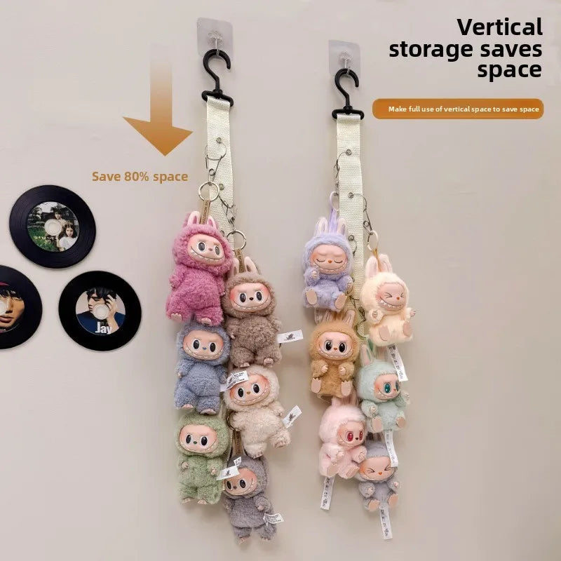 Pastel Plush Doll Wall Shelf and Storage Organizer 🧸🎀