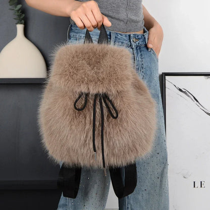 Kawaii Cozy Plush Backpack 🎒✨ | Adorable Large Capacity Women's Bag for Trendy Winter Adventures! ❄️💖