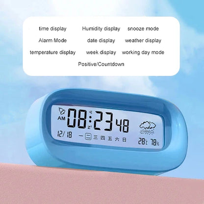 Kawaii Digital Alarm Clock 🌟 | Adorable Timekeeper with Fun Stickers 🎀 | Perfect for Students & Room Decor 💖