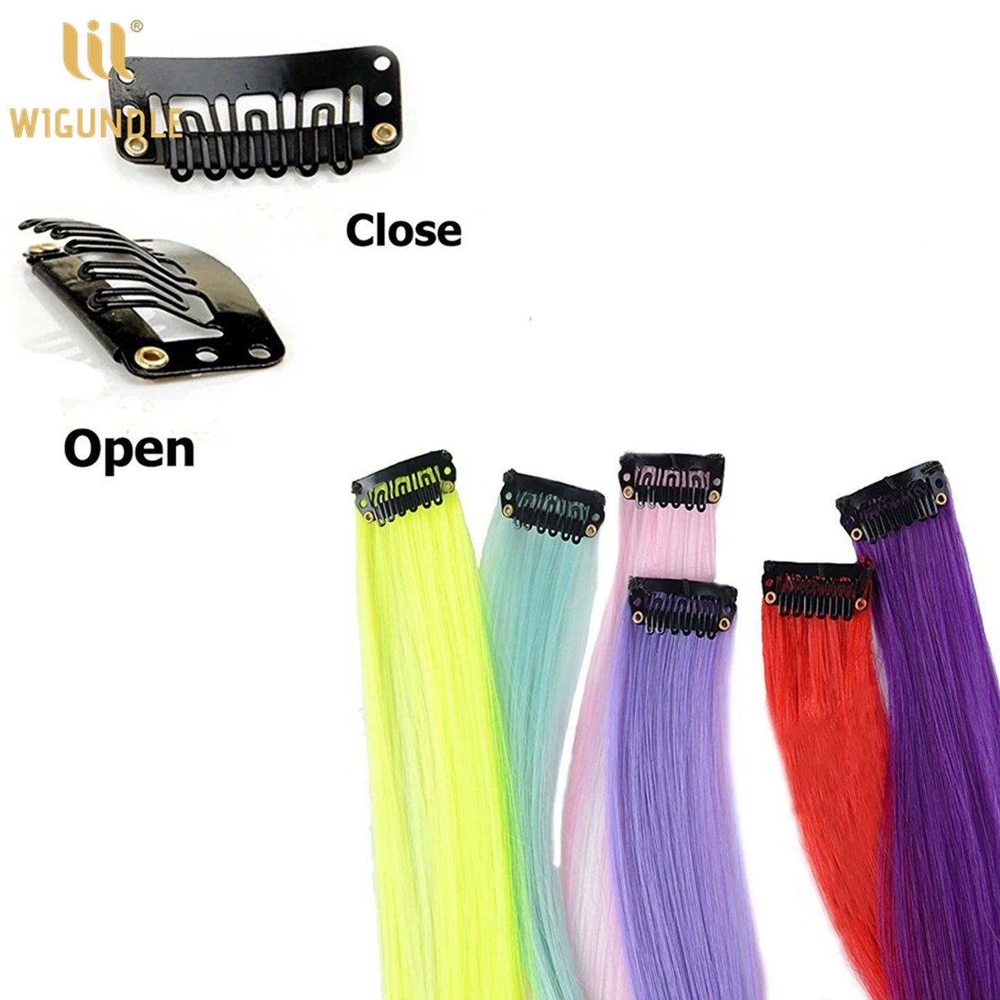 18 Color ClipIn Hair Extensions 22 Inch High Gloss Straight Wig For Women 💖
