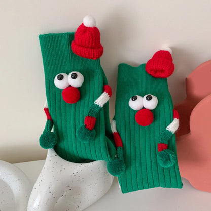 Cute Christmas Cartoon Socks For Women Mid Calf Cozy Gift 🧦🎄🎁