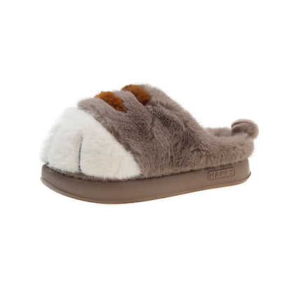 Kitty Claw Slippers For Women Non Slip Furry Mules Indoor Outdoor 🐾 Warm Fluffy