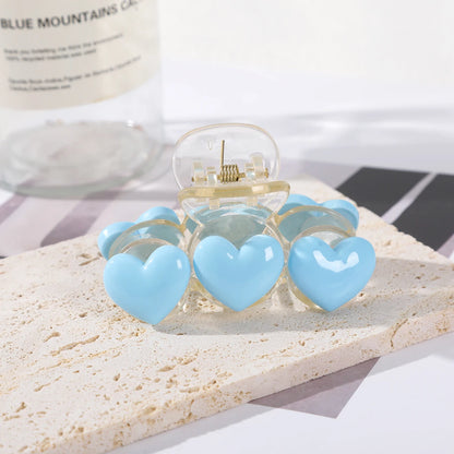 🌸✨ Adorable Love Rainbow Hair Claw Clip - Chic Ponytail Holder for Stylish Ladies! 💖🦋 - Pixie Quill