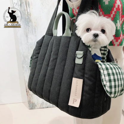 Kawaii Large Capacity Pet Carrier Bag 🐾✨ Adorable Outing Handbag for Cats & Dogs 🐶💖 Detachable & Portable Shoulder Bag