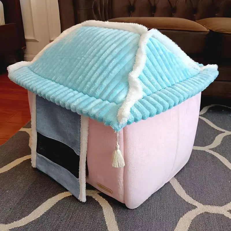 Kawaii Cozy Foldable Pet Winter Haven 🏡💖