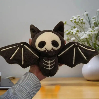 Charming Skull Bat Plush Keychain Bag Charm Halloween 🎃🦇