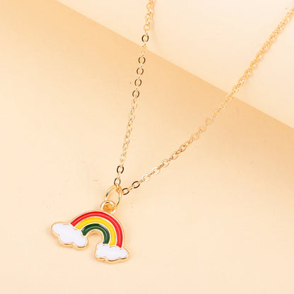 Kawaii Rainbow Unicorn Pendant Necklace 🌈✨ - Adorable Choker for Girls & Women 🎀 - Perfect Birthday Gift! 🎁