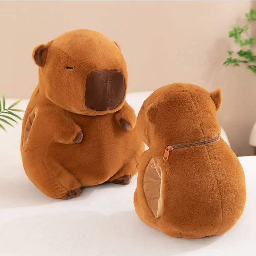 Kawaii Capybara Plush Hand Warmer Pillow 🐾💕 - Adorable Stuffed Doll for Cozy Comfort!