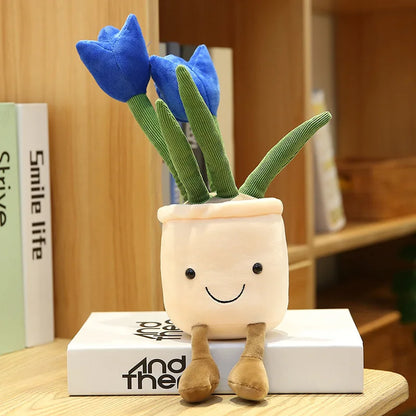 Kawaii Plush Succulent Doll 🌷🌼 - Adorable Tulip & Lily Of The Valley for Cozy Decor & Sweet Gifts 🎁✨