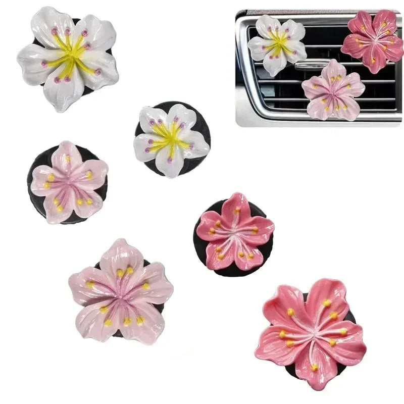Cute Daisy Car Air Freshener Clips 🌼✨ - 2pcs Aromatherapy Mini Flower Décor for Your Kawaii Ride! 🚗💖